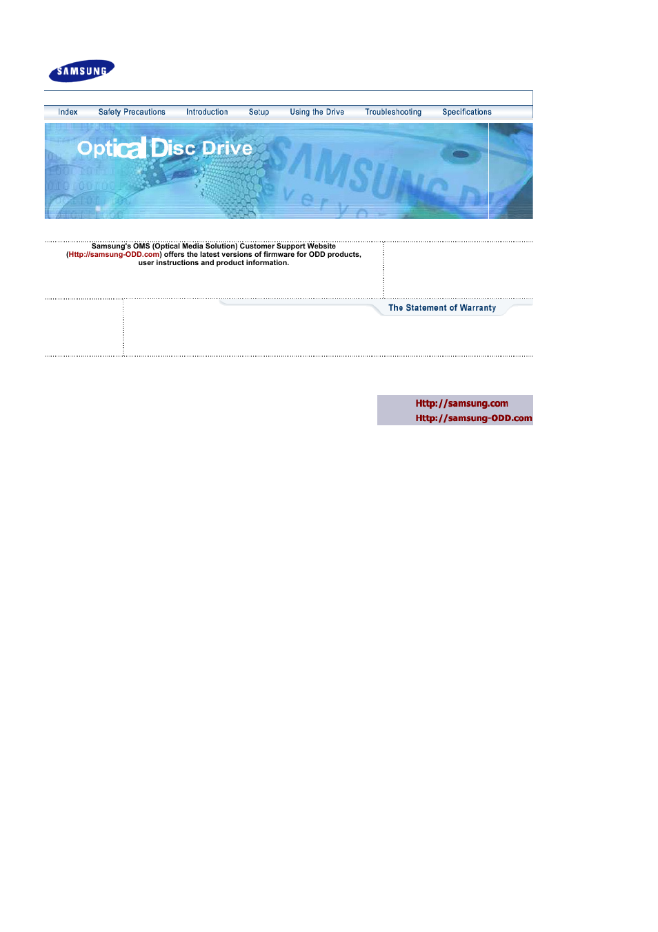 Samsung TS-H352A-WBEH User Manual | 20 pages