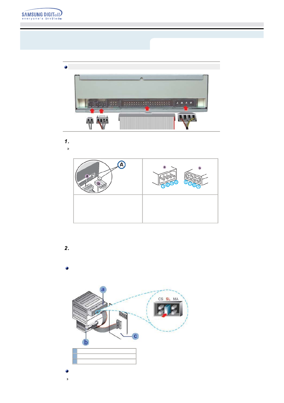 Setup | Samsung TS-H352A-WBEH User Manual | Page 10 / 20