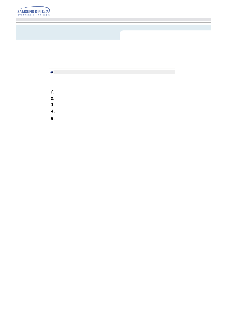 Setup | Samsung TS-H352A-WBEH User Manual | Page 13 / 20