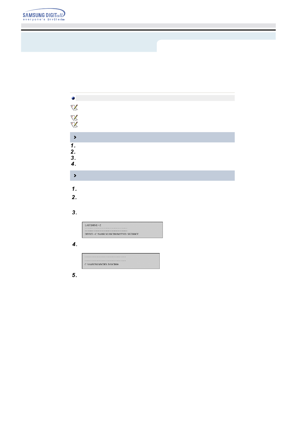 Setup | Samsung TS-H352A-WBEH User Manual | Page 14 / 20