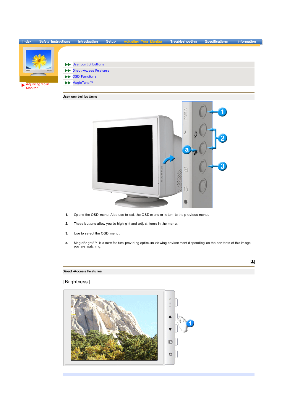 Brightness | Samsung LB17KSBB User Manual | Page 39 / 85