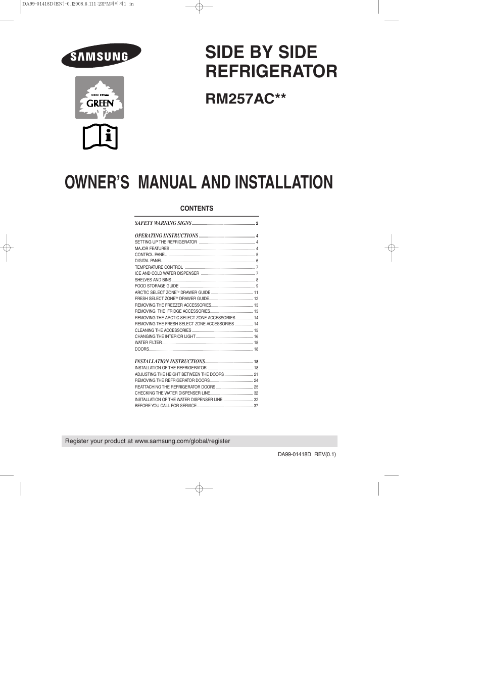 Samsung RM257ACBP-XAA User Manual | 40 pages