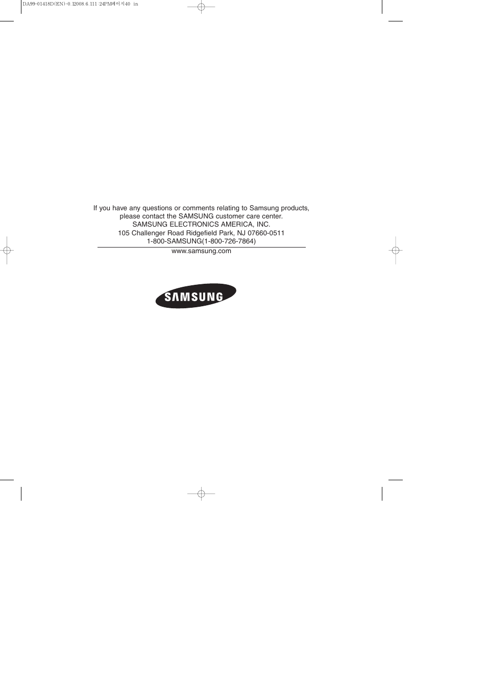 Samsung RM257ACBP-XAA User Manual | Page 40 / 40