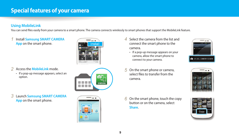 Special features of your camera | Samsung EC-WB30FZBPWUS User Manual | Page 10 / 156