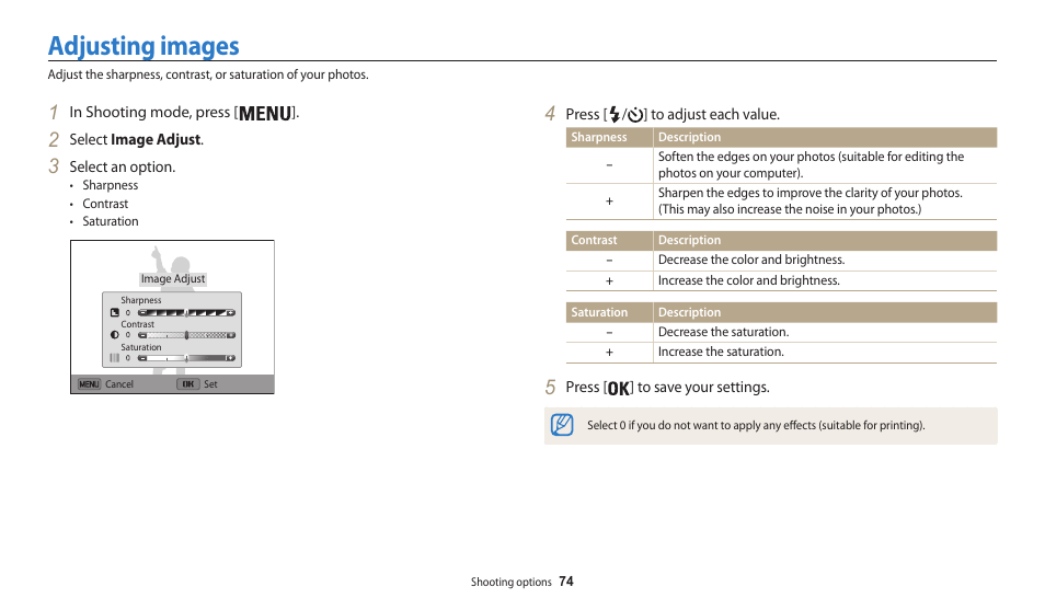 Adjusting images | Samsung EC-WB30FZBPWUS User Manual | Page 75 / 156
