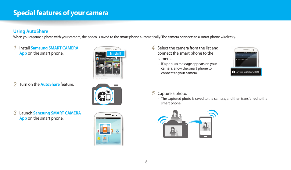 Special features of your camera | Samsung EC-WB30FZBPWUS User Manual | Page 9 / 156
