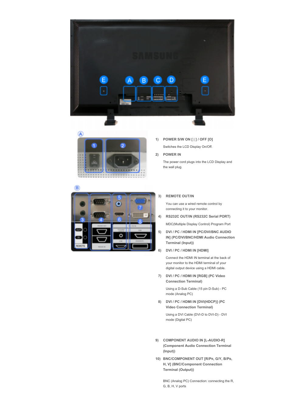 Samsung LS57BPHNB-XAA User Manual | Page 14 / 78