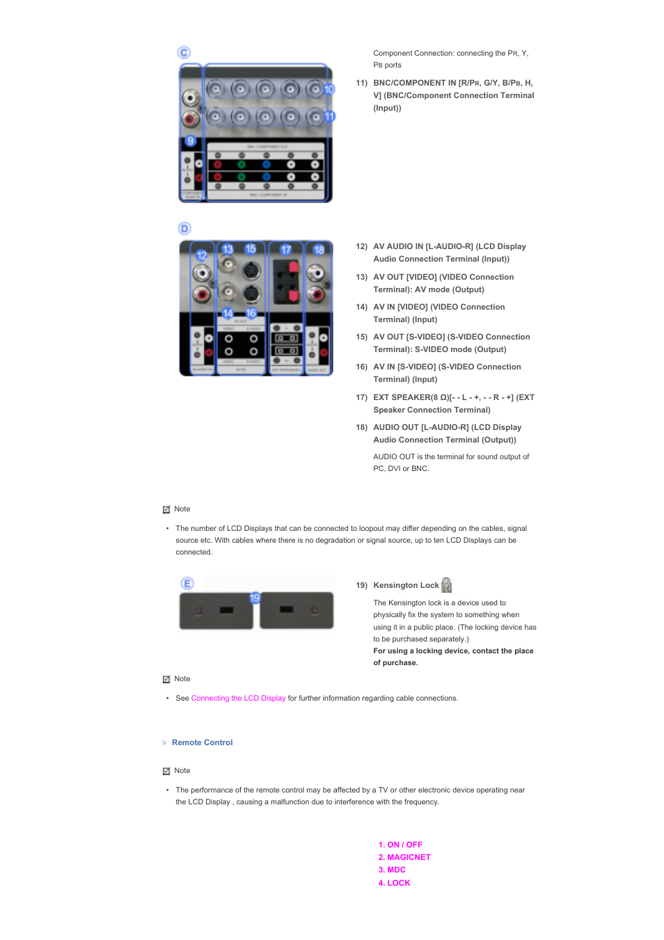 Samsung LS57BPHNB-XAA User Manual | Page 15 / 78