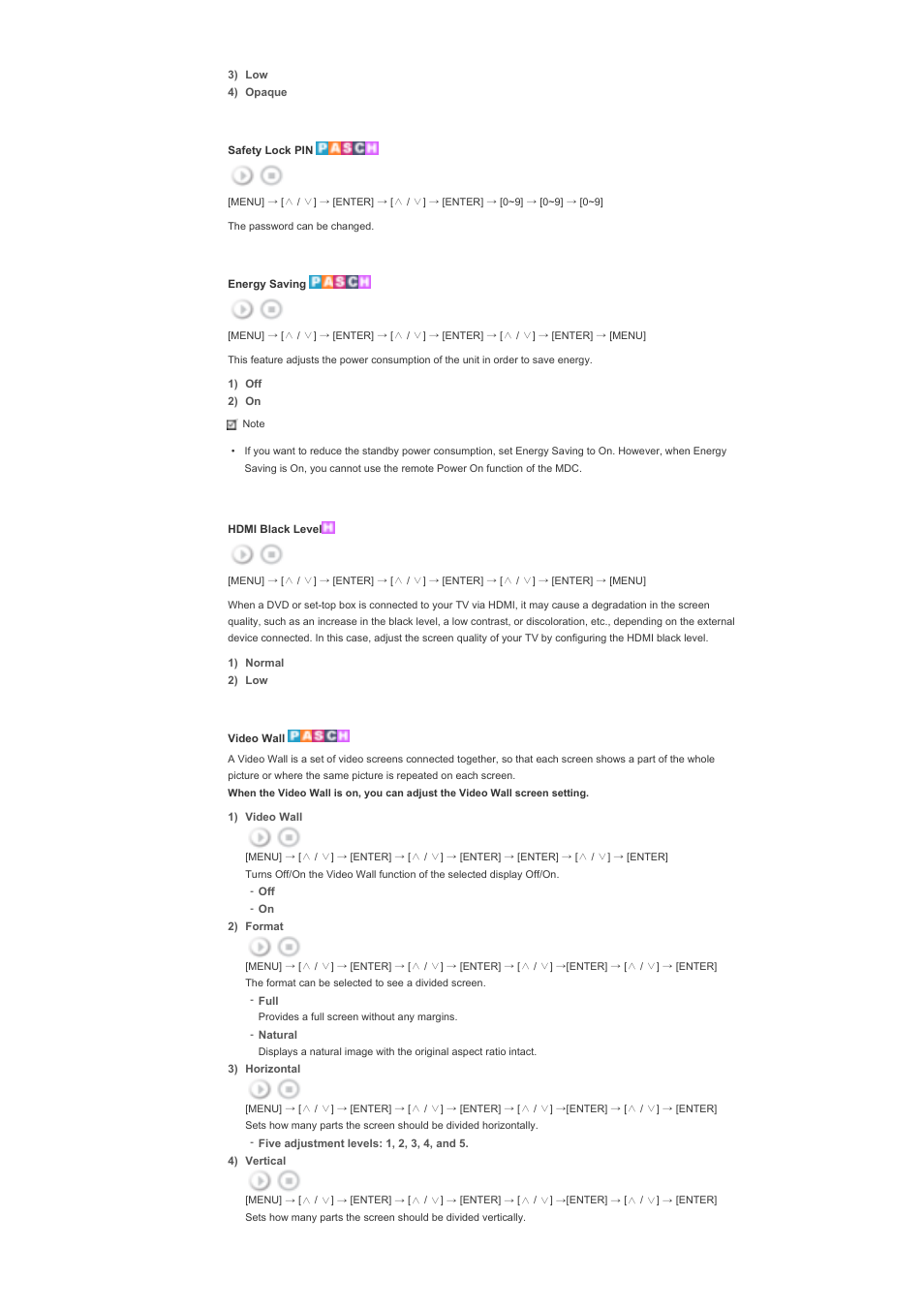 Samsung LS57BPHNB-XAA User Manual | Page 60 / 78