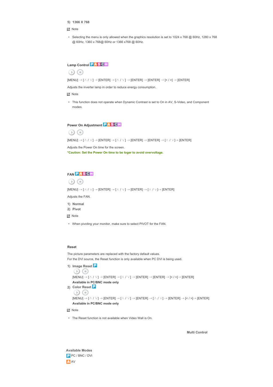 Samsung LS57BPHNB-XAA User Manual | Page 62 / 78
