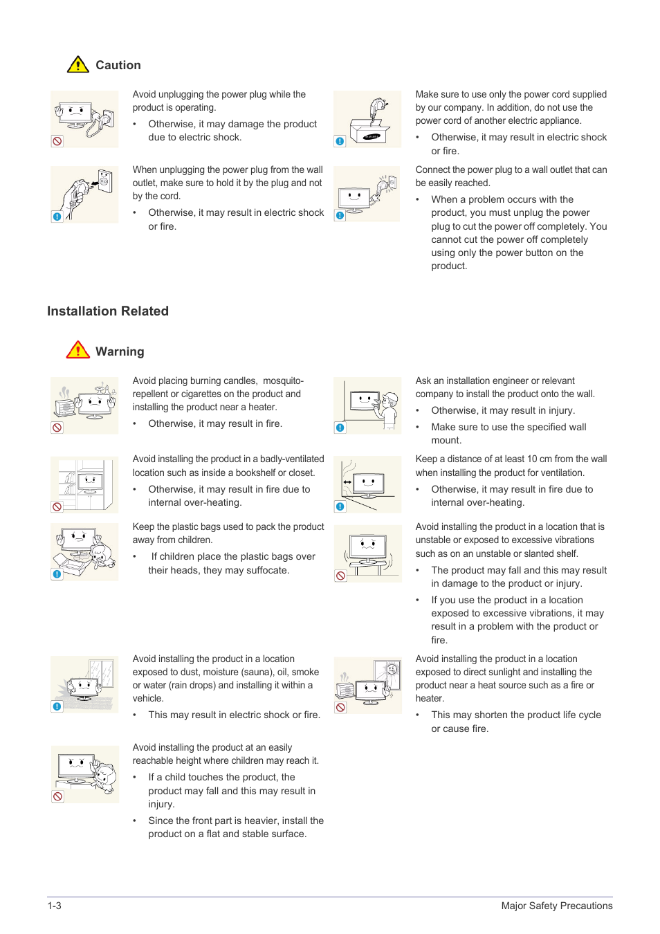 Installation related | Samsung LS23CMZKFZ-ZA User Manual | Page 6 / 40