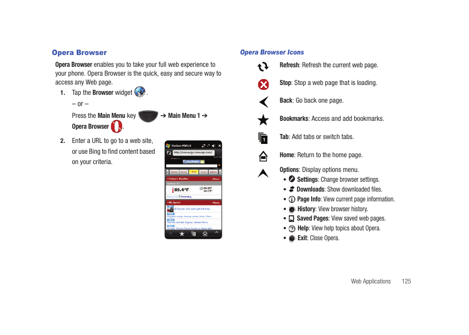 Opera browser | Samsung SCH-I920DAAVZW User Manual | Page 130 / 177