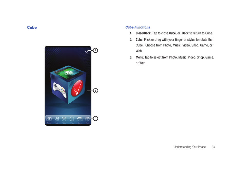 Cube | Samsung SCH-I920DAAVZW User Manual | Page 28 / 177