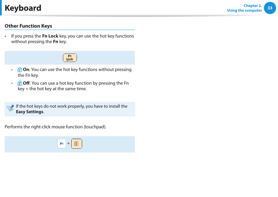 Keyboard | Samsung NP270E5E-K01US User Manual | Page 34 / 126