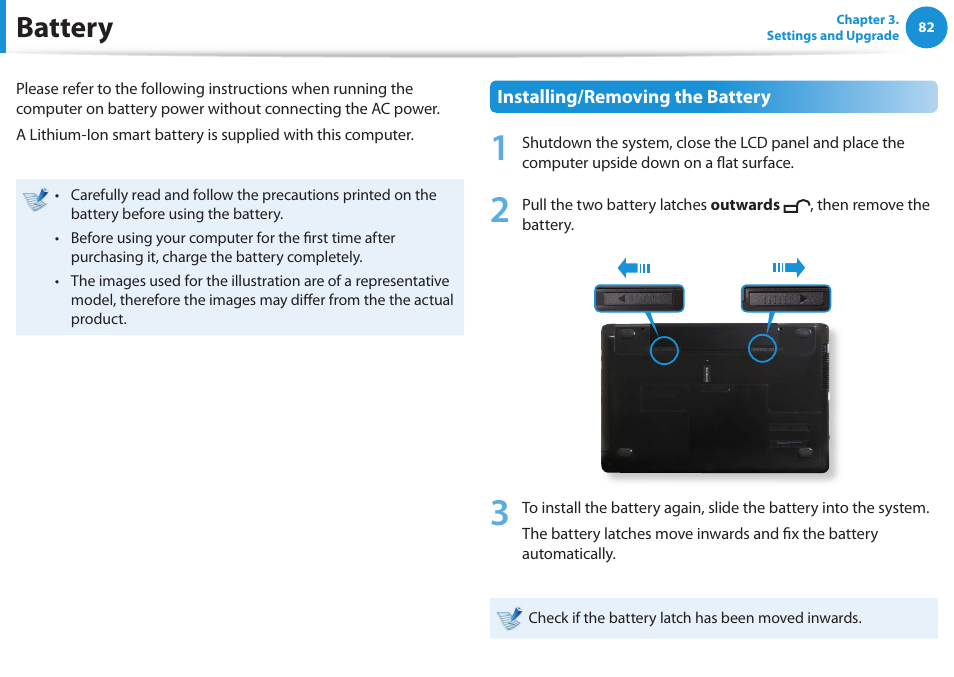 Battery | Samsung NP270E5E-K01US User Manual | Page 83 / 126