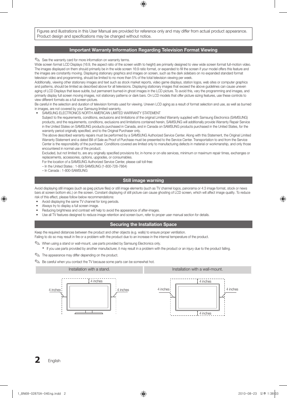 Samsung LN46C670M1FXZA User Manual | Page 2 / 60