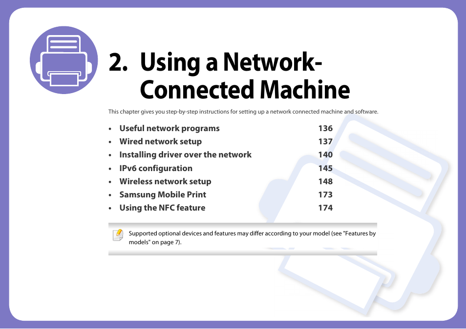 Using a network- connected machine | Samsung SL-M2070W-XAA User Manual | Page 135 / 314