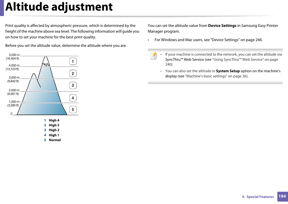 Altitude adjustment | Samsung SL-M2070W-XAA User Manual | Page 194 / 314
