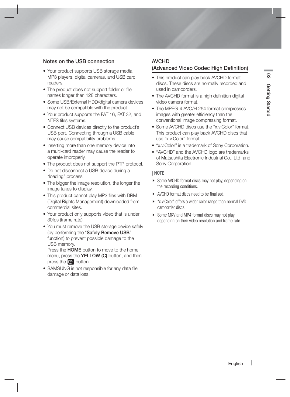 Samsung HT-EM35-ZA User Manual | Page 9 / 47