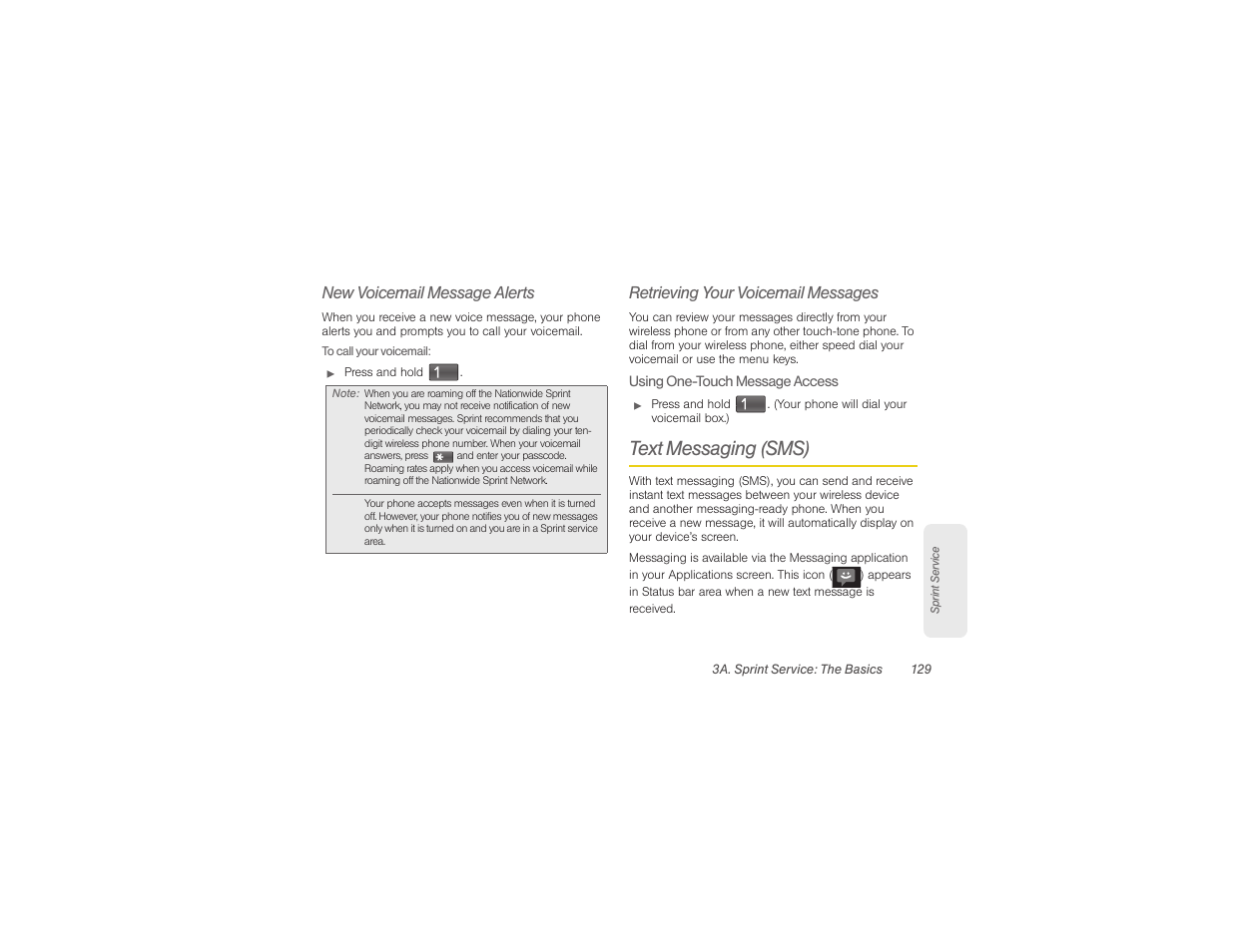 Text messaging (sms), New voicemail message alerts, Retrieving your voicemail messages | Samsung SPH-M580ZKASPR User Manual | Page 143 / 230