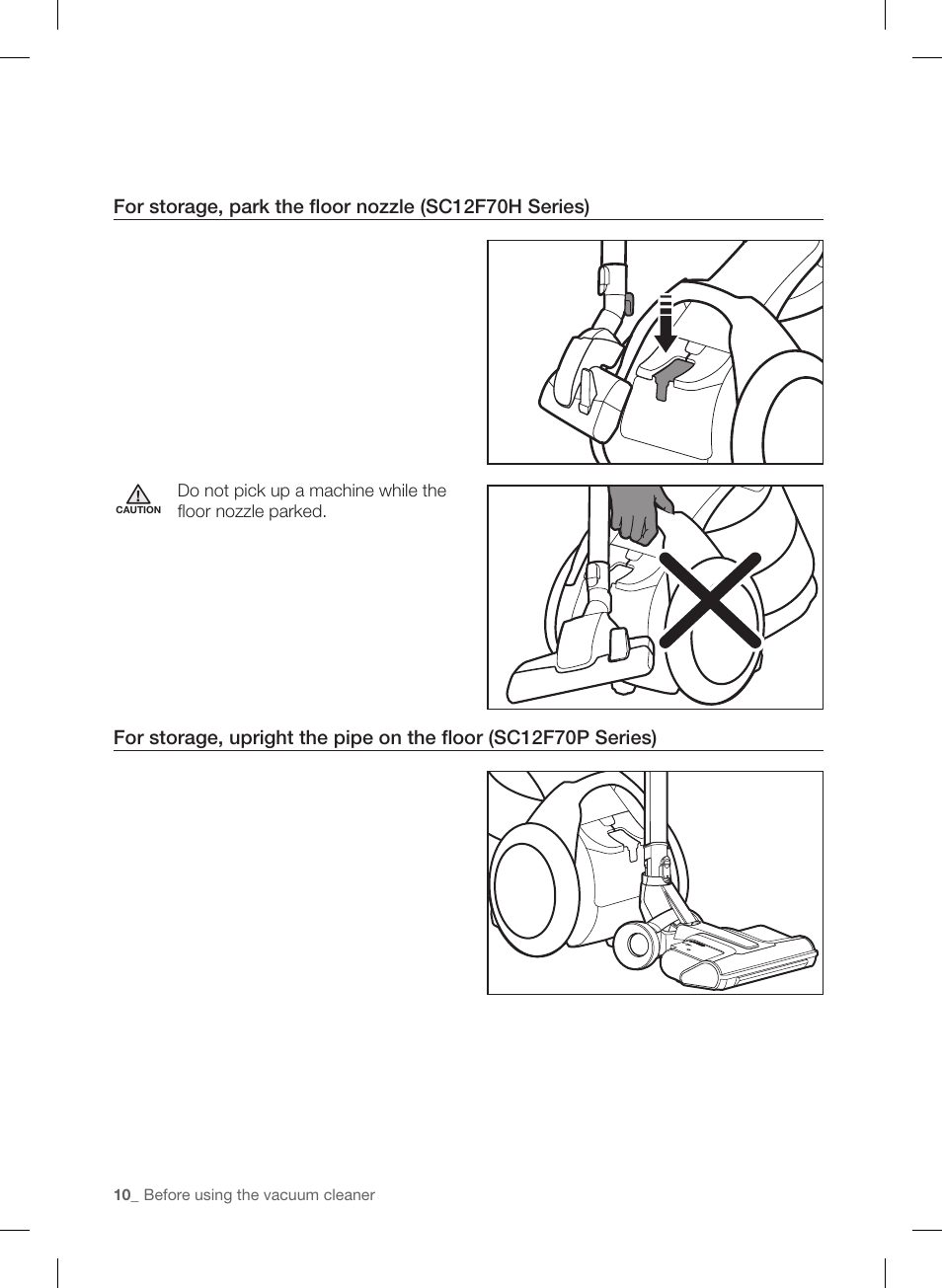 Samsung VC12F70HNHR-AA User Manual | Page 10 / 72