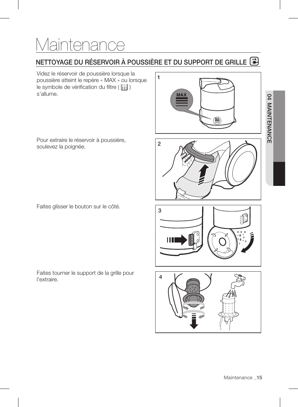 Maintenance | Samsung VC12F70HNHR-AA User Manual | Page 39 / 72