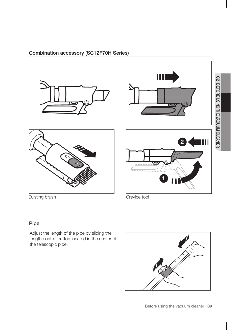 Samsung VC12F70HNHR-AA User Manual | Page 9 / 72