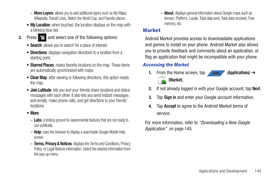 Market | Samsung SGH-T839HAATMB User Manual | Page 149 / 262