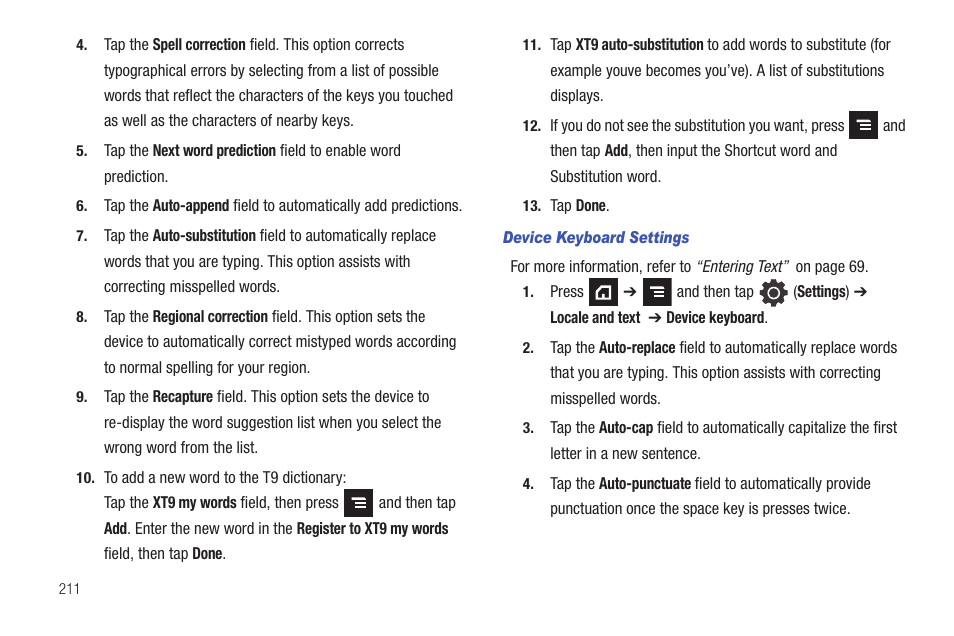 Samsung SGH-T839HAATMB User Manual | Page 216 / 262