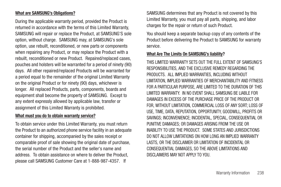 Samsung SGH-T839HAATMB User Manual | Page 243 / 262