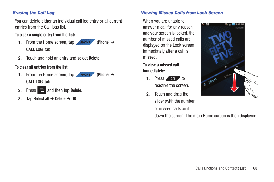 Samsung SGH-T839HAATMB User Manual | Page 73 / 262