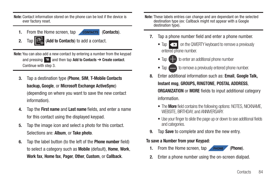 Samsung SGH-T839HAATMB User Manual | Page 89 / 262