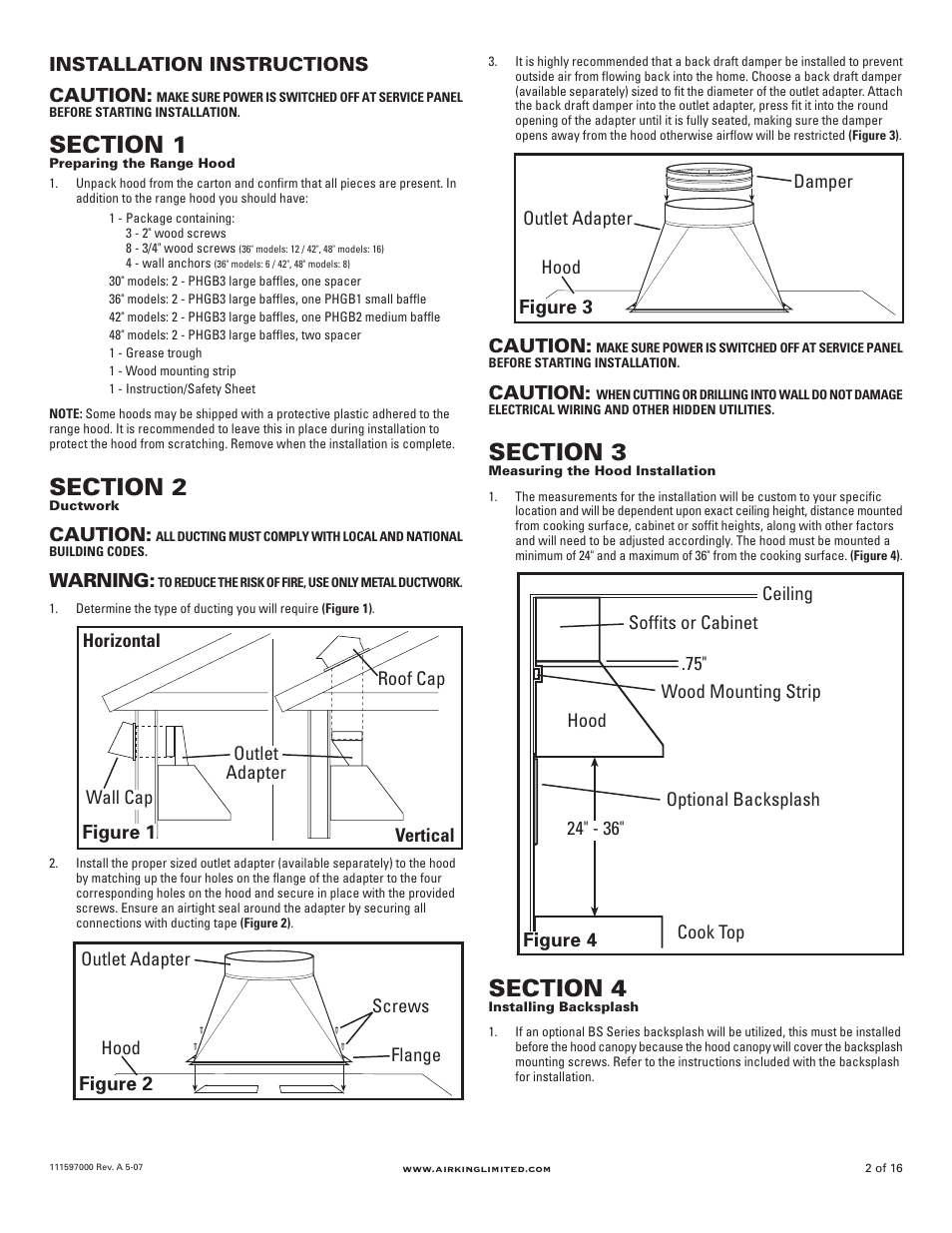 Air King Professional Series 48" models User Manual | Page 2 / 16