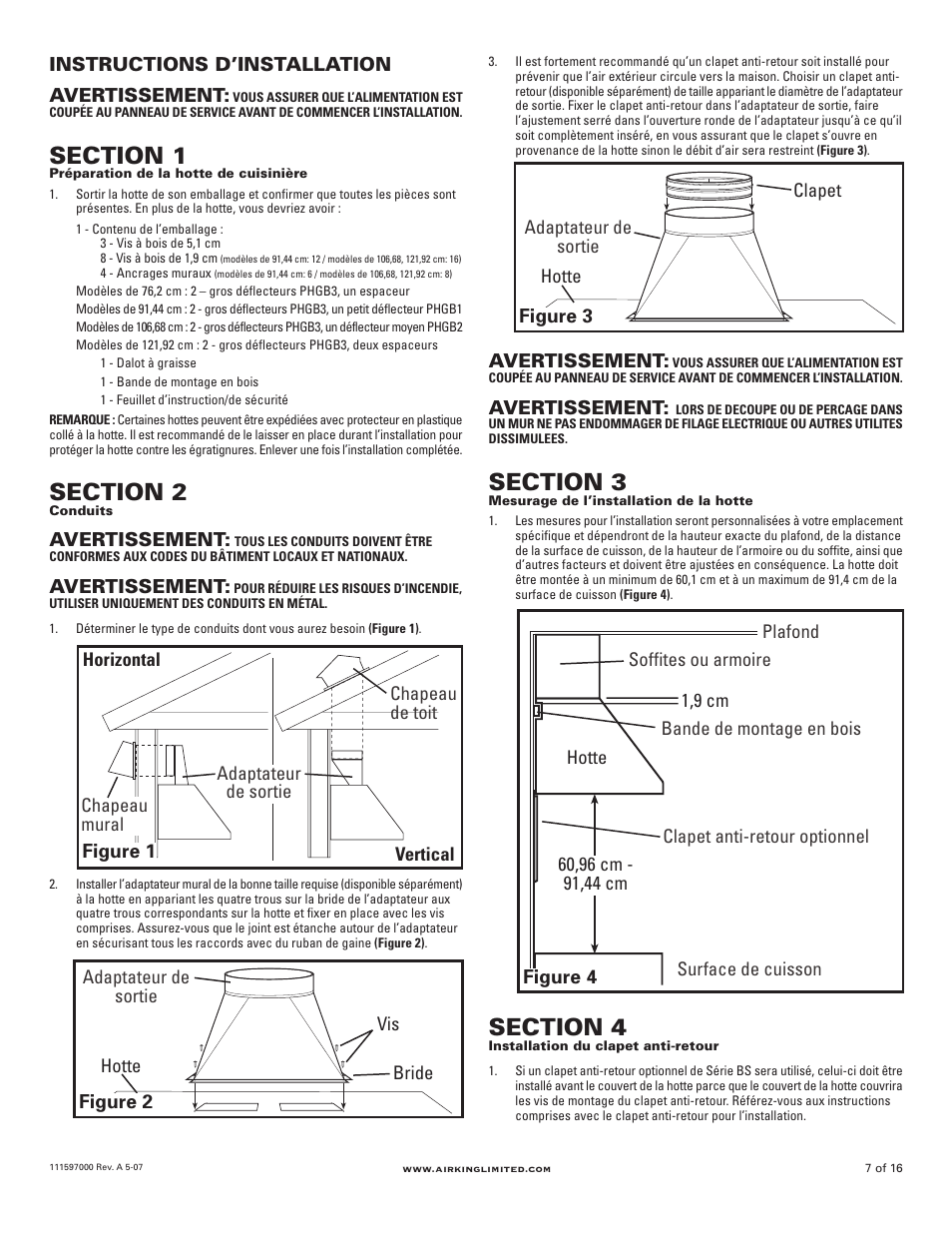 Air King Professional Series 48" models User Manual | Page 7 / 16