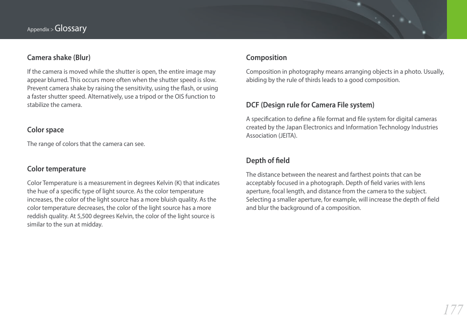 Samsung EV-NX3000BOIUS User Manual | Page 178 / 186