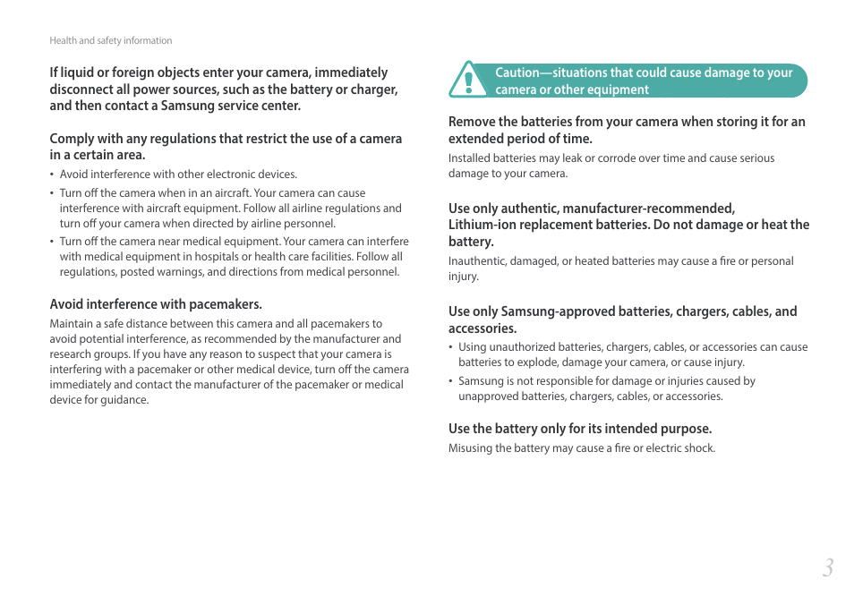 Samsung EV-NX3000BOIUS User Manual | Page 4 / 186