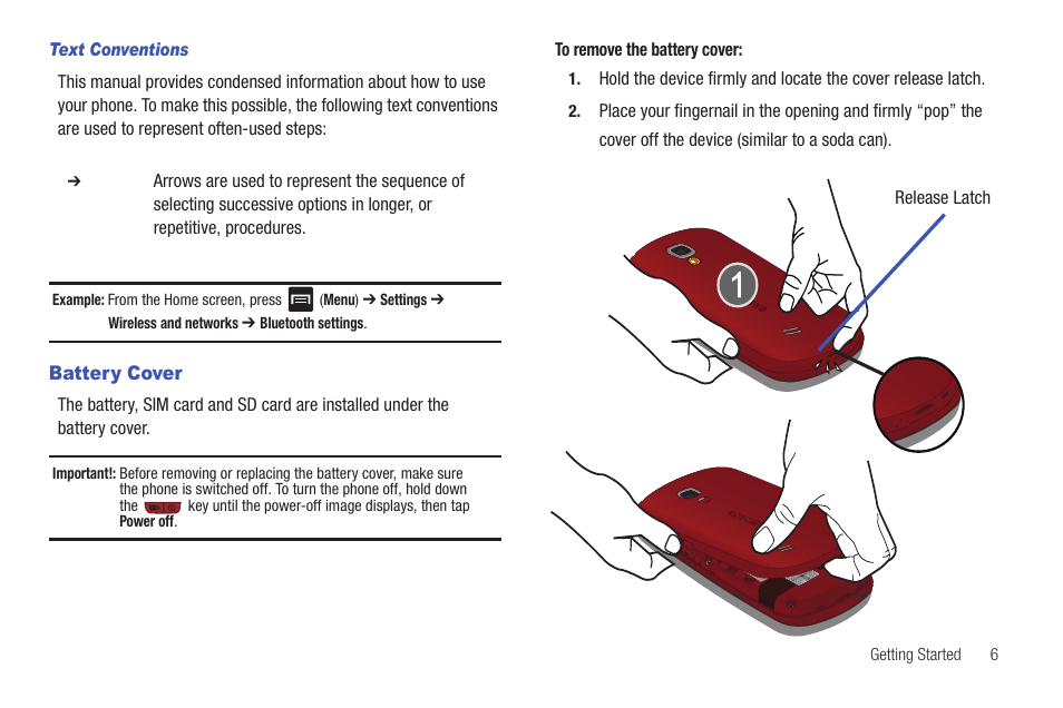 Battery cover | Samsung SGH-T589HBBTMB User Manual | Page 11 / 240