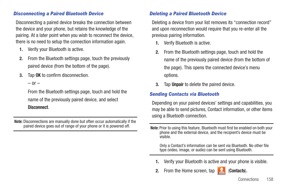 Samsung SGH-T589HBBTMB User Manual | Page 163 / 240