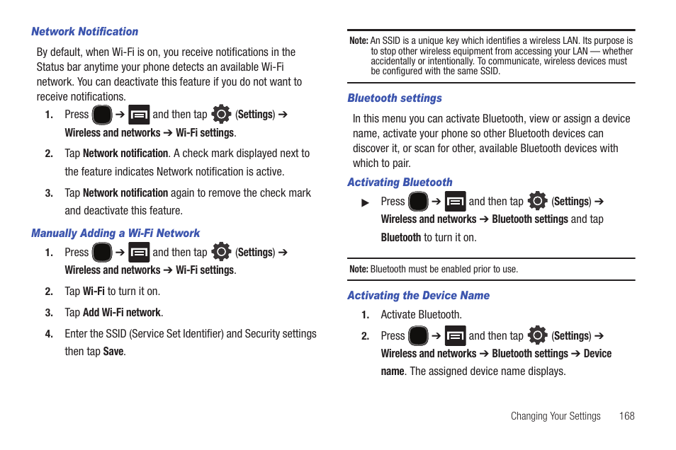 Samsung SGH-T589HBBTMB User Manual | Page 173 / 240