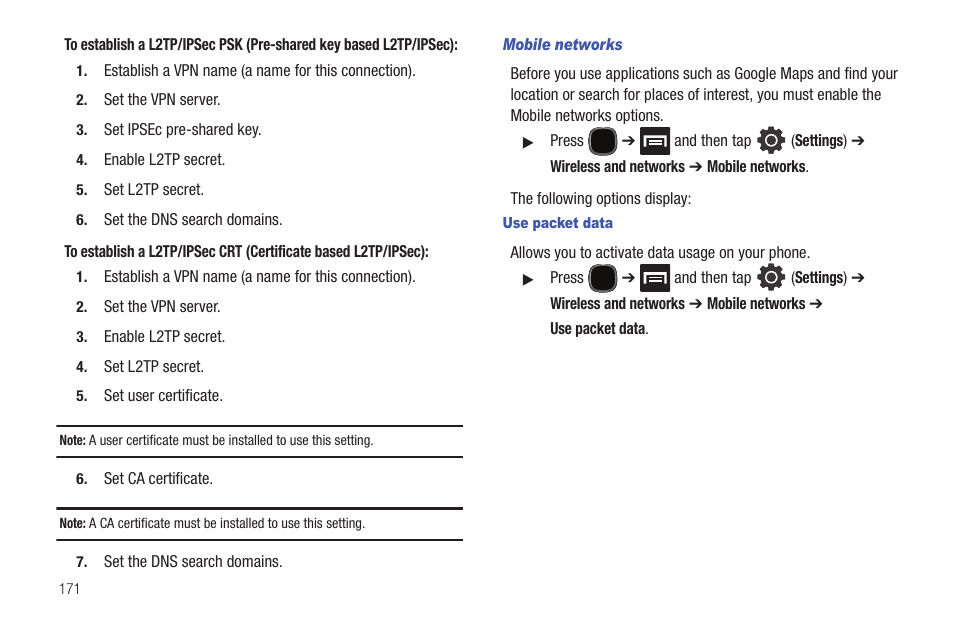 Samsung SGH-T589HBBTMB User Manual | Page 176 / 240