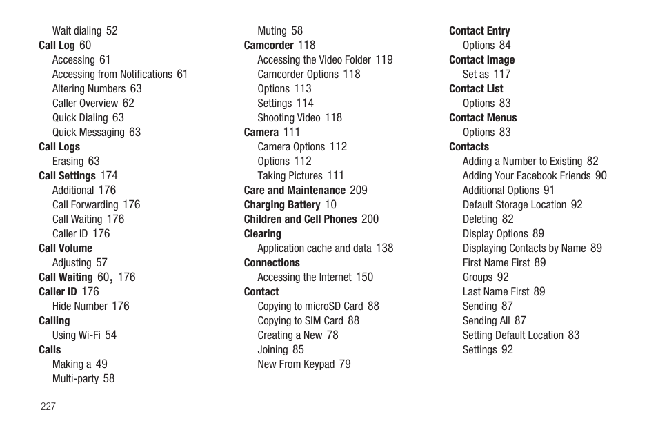 Samsung SGH-T589HBBTMB User Manual | Page 232 / 240