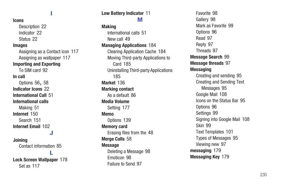 Samsung SGH-T589HBBTMB User Manual | Page 235 / 240