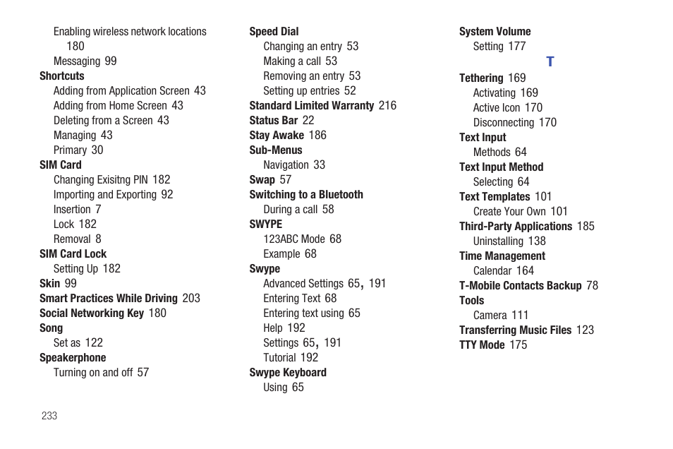 Samsung SGH-T589HBBTMB User Manual | Page 238 / 240