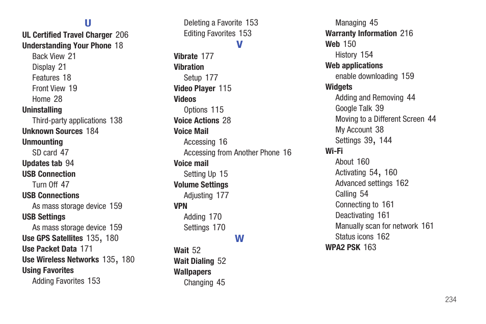 Samsung SGH-T589HBBTMB User Manual | Page 239 / 240