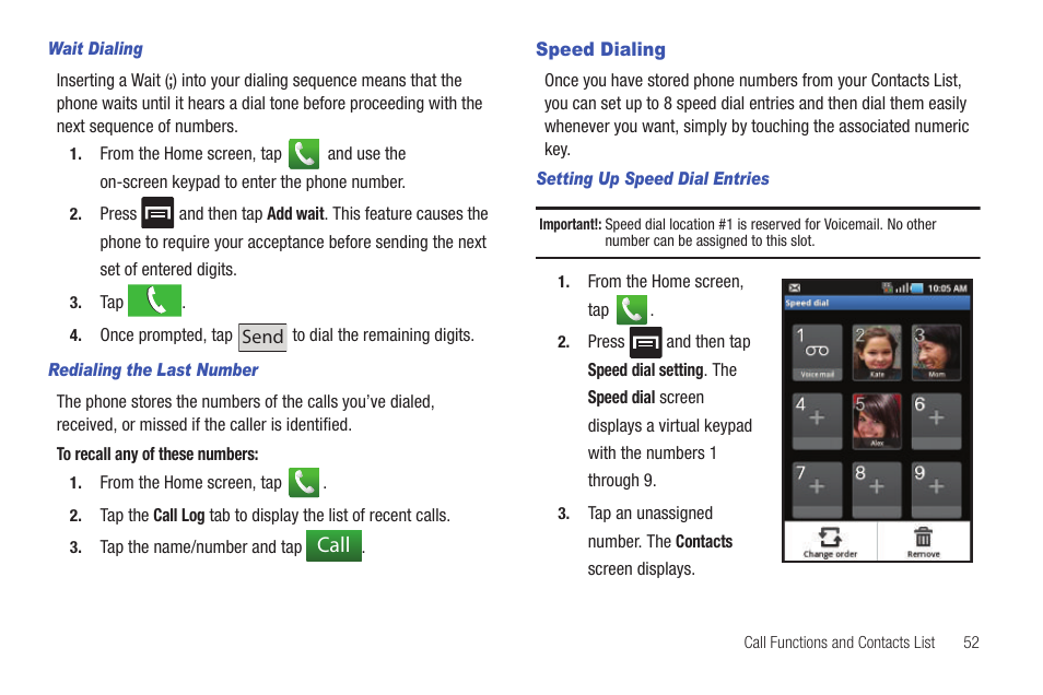 Speed dialing | Samsung SGH-T589HBBTMB User Manual | Page 57 / 240