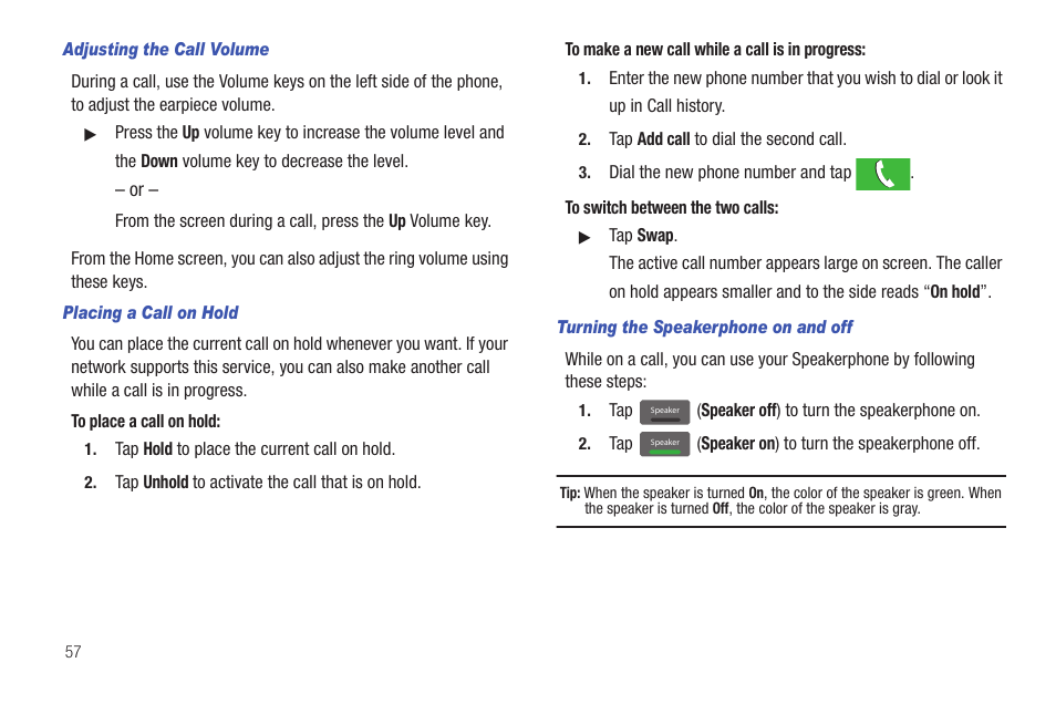 Samsung SGH-T589HBBTMB User Manual | Page 62 / 240