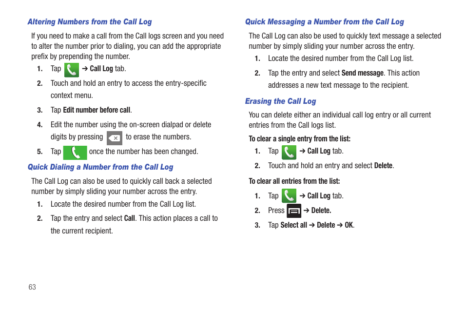 Samsung SGH-T589HBBTMB User Manual | Page 68 / 240