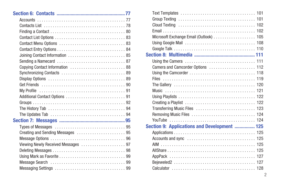 Samsung SGH-T589HBBTMB User Manual | Page 7 / 240