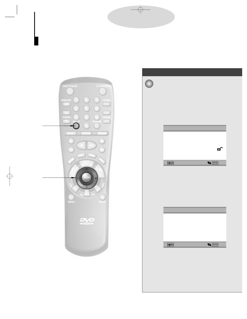 Etting up the language features | Samsung DVD-839-XAA User Manual | Page 31 / 41