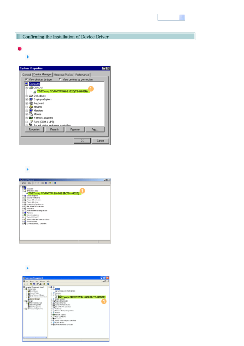 Confirming the installation of device driver | Samsung SH-S182M-CEBM User Manual | Page 18 / 32